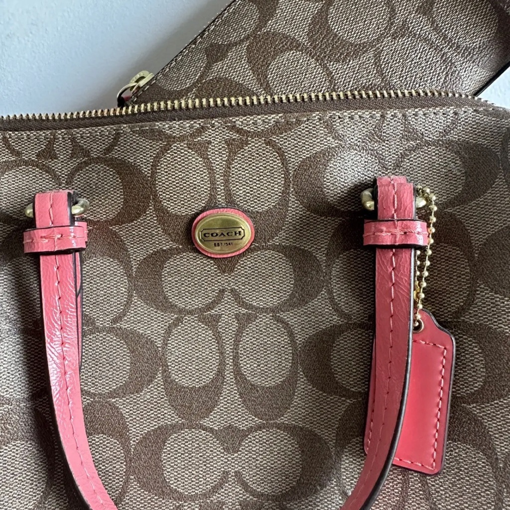 Coach Handbag And Wallet Set